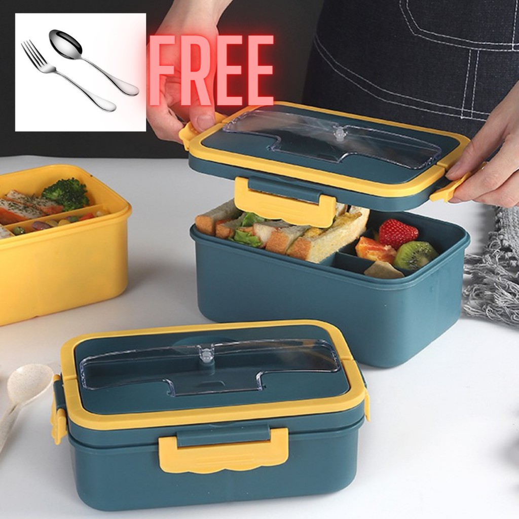 [READY STOCK] Microwave Safe Heat Preservation Thermal Lunch Box Keep