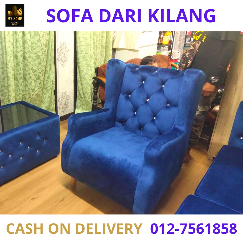 (COD)(New Design 2022) Nordic Wing Chair Sofa Baldu (Buatan Kilang