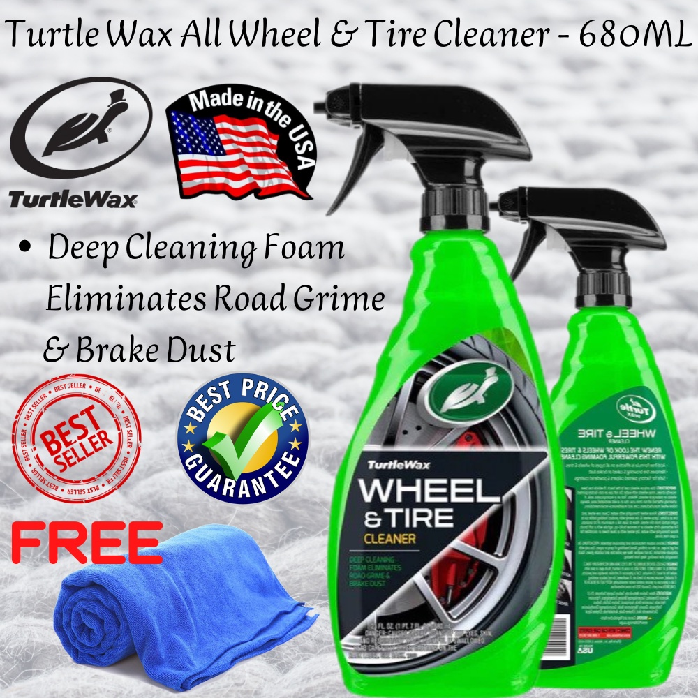 (100 Genuine Product) Turtle Wax All Wheel & Tire Cleaner 680ML