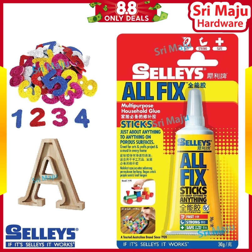MAJU Selleys All Fix 30g Multi Purpose Household Repair Super Glue for