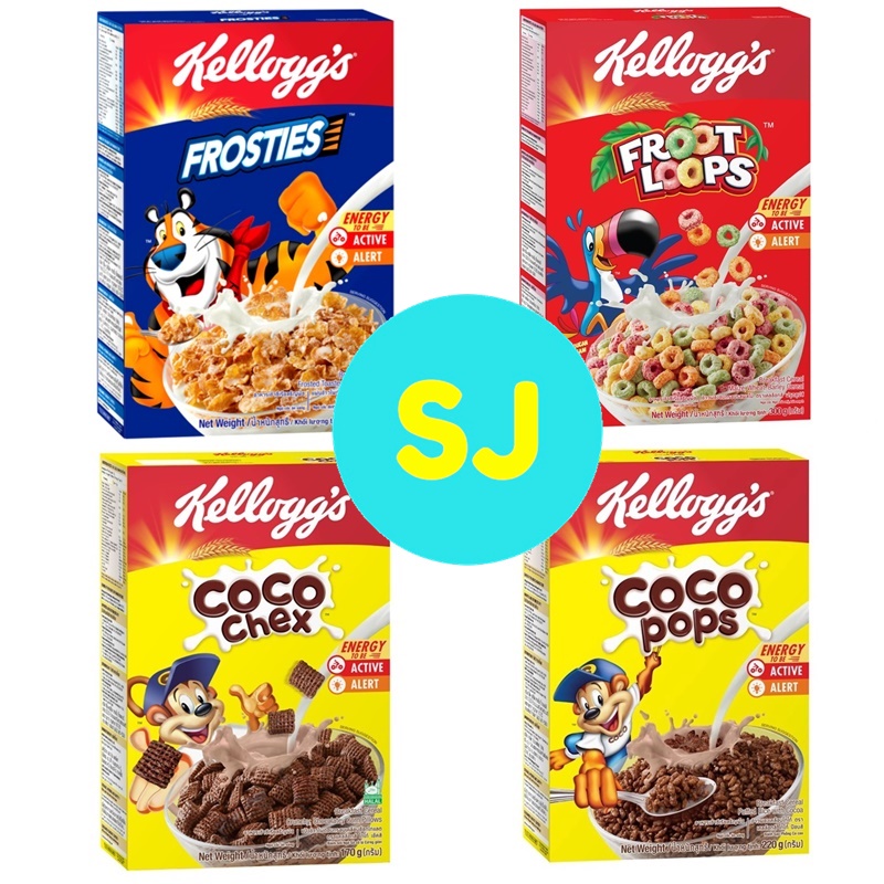 Kellogg's Coco Pops / Coco Chex / Frosties / Froot Loops (150g190g