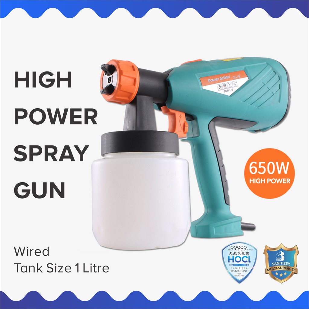 Wired Sanitizer Spray Gun High Power Spray Gun with 1.5 Litre Tank