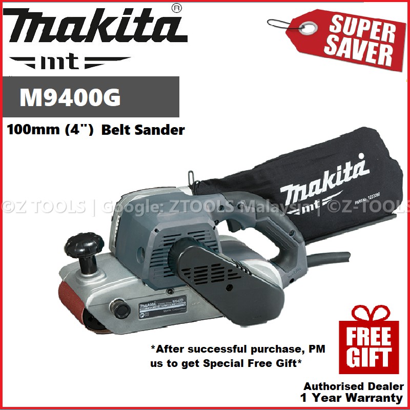 MAKITA Sander M9400G 100mm 4" Belt Sander Sand Paper MAKITA MT Belt
