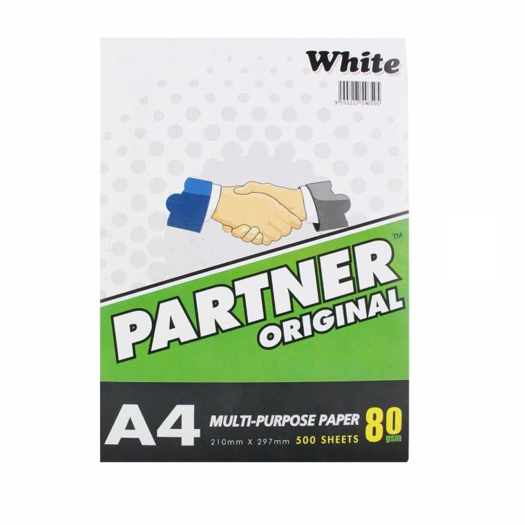 Partner Multi Purpose Paper A4 White (80g x 500's) Shopee Malaysia
