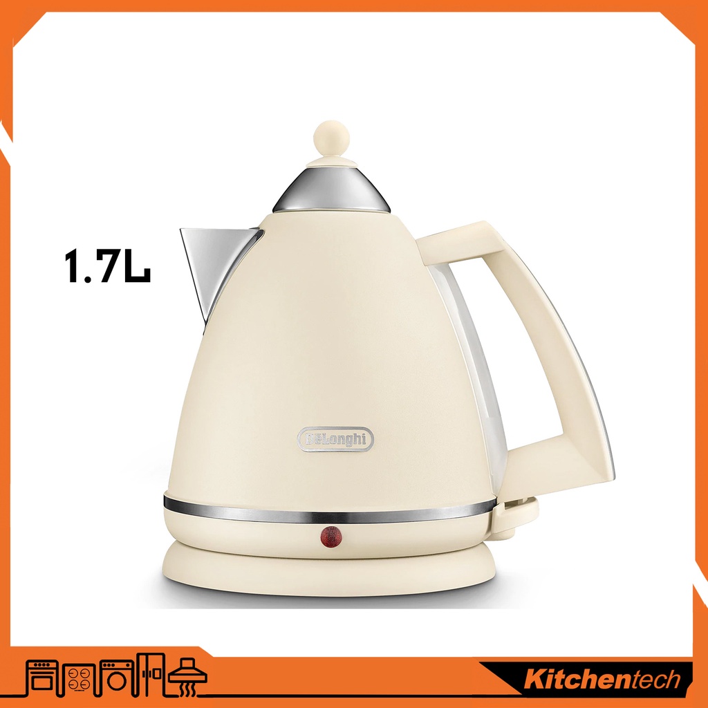 DeLonghi KBX2016.BG Argento Flora 1.7L Electric Kettle (Biege KBX2016