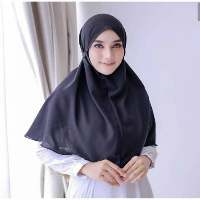 Aisyah Bergo Non Pet Hijab Hijab Khimar Instant Shopee Malaysia