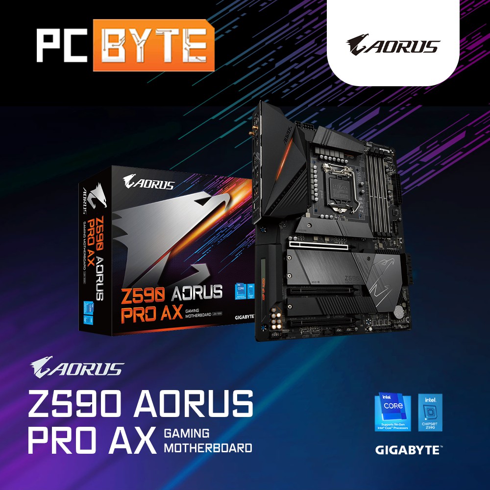 GIGABYTE Z590 Aorus Pro AX Intel 11th Gen ATX Gaming Motherboard