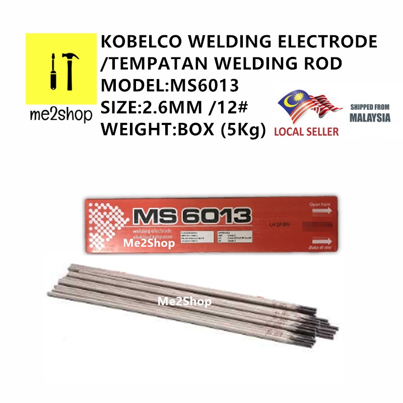 2.6MM (12) KOBELCO LOCAL MS 6013 WELDING ELECTRODE/TEMPATAN WELDING