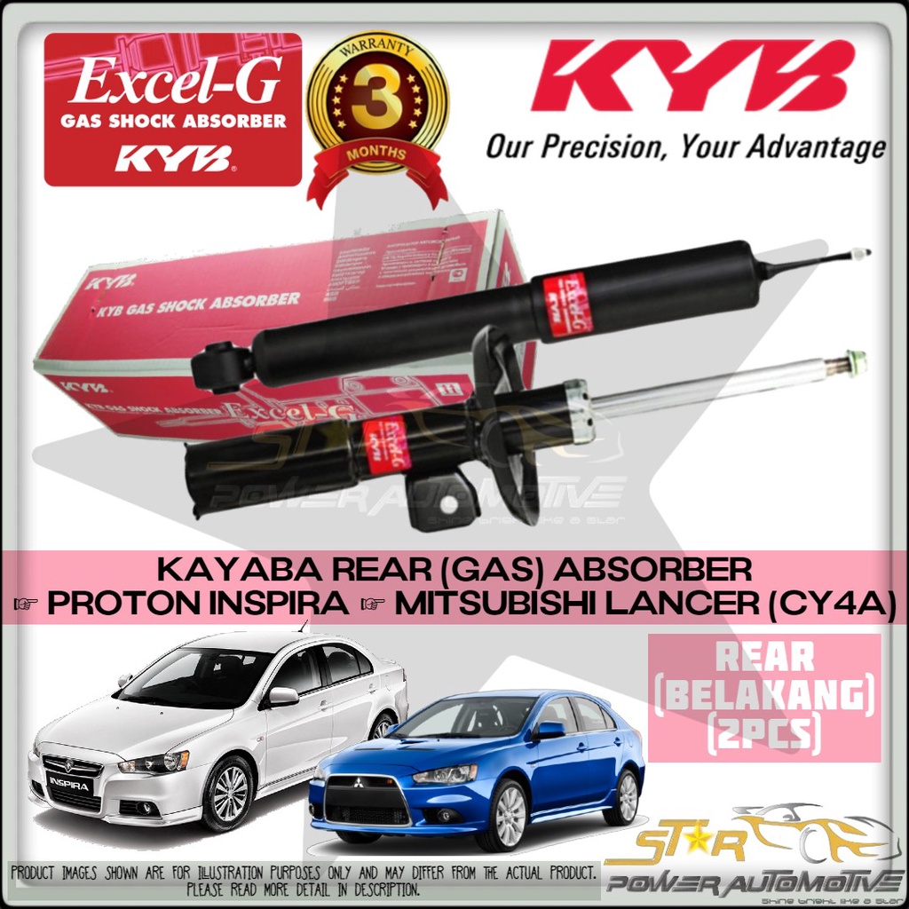 KAYABA KYB EXCEL G Proton Inspira / Mitsubishi Lancer CY4A Gas Shock