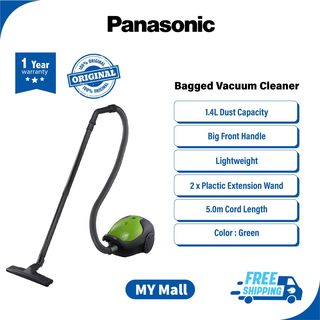 PANASONIC MCCG370 BAGGED VACUUM CLEANER 850W MCCG370GV47 Shopee Malaysia