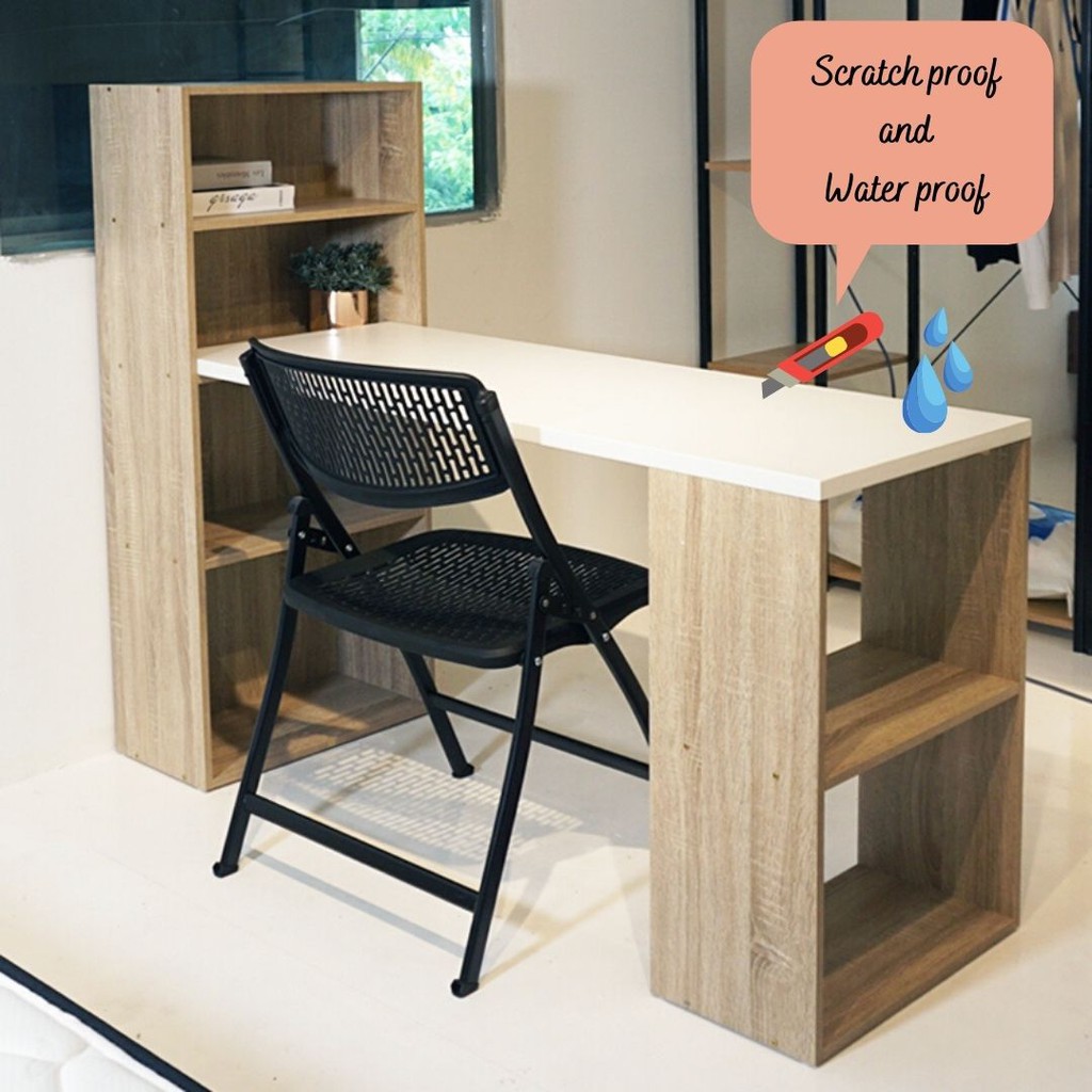 Furniture Direct VISBY space saver study desk with book shelf/ meja