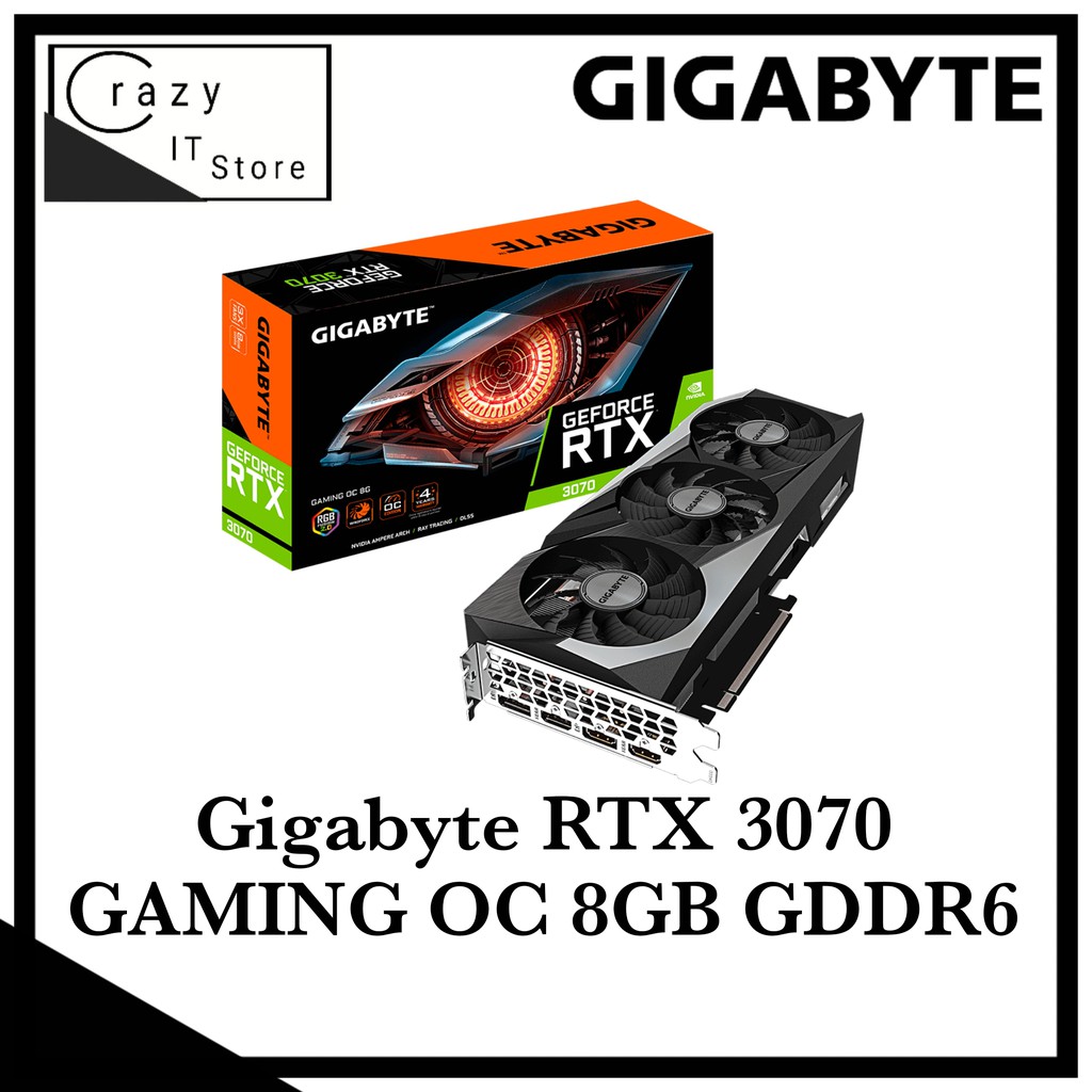 [NON LHR] Gigabyte GeForce RTX 3070 GAMING OC 8G GDDR6 Graphic Cards