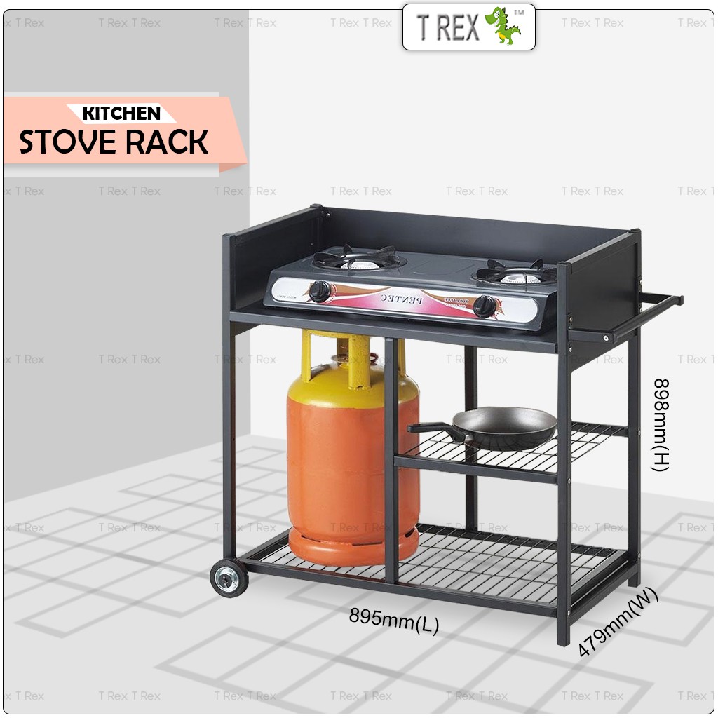 T Rex MIMI Kitchen Rack / Gas Stove Rack / Heavy Duty Gas Stove Stand