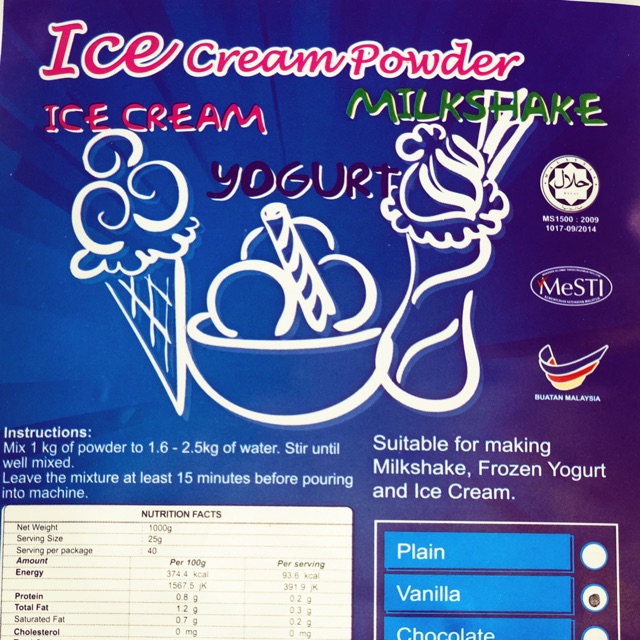 Soft Ice Cream Powder 1Kg Shopee Malaysia
