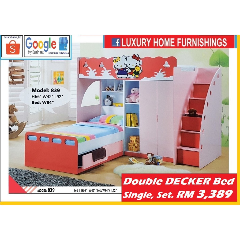 CHILDREN DOUBLE DECKER BED COLLECTIONS Shopee Malaysia