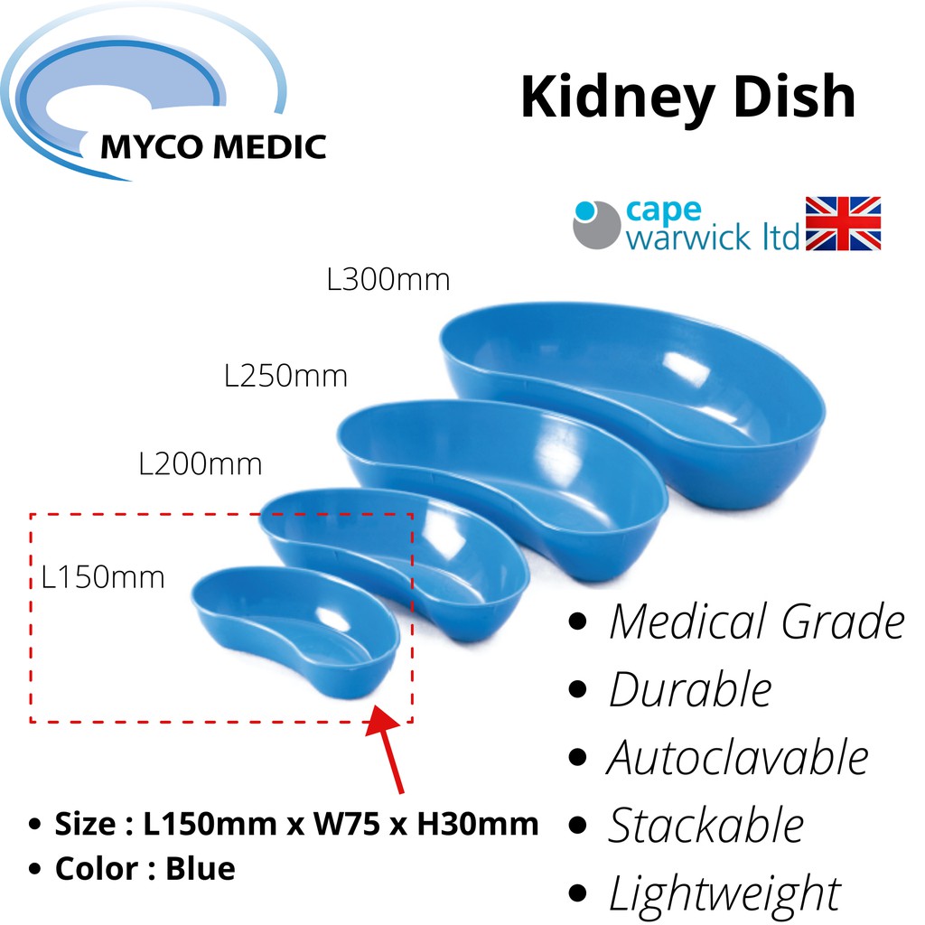 Kidney Dish / Autoclavable /Medical Grade/Polypropylene/ KD150/KD200