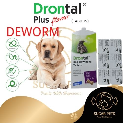 Drontal Dog Tasty Bone Tablets Dog Wormer Tablet ORIGINAL Deworm for