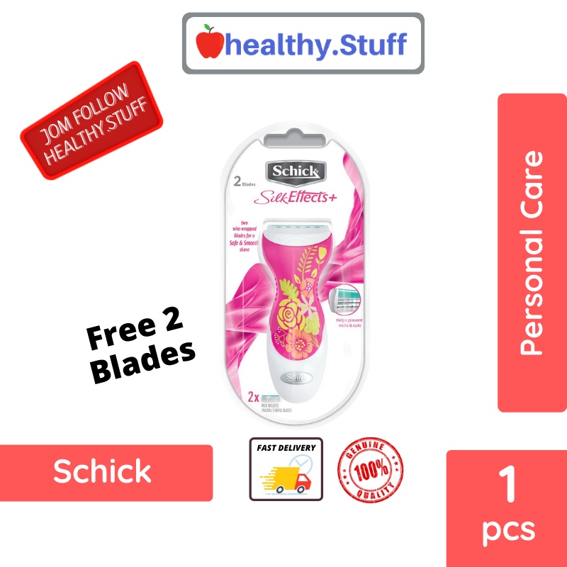 Schick Silk Effects Plus Kit 1 Pcs (2 Refill Blades included) Shopee