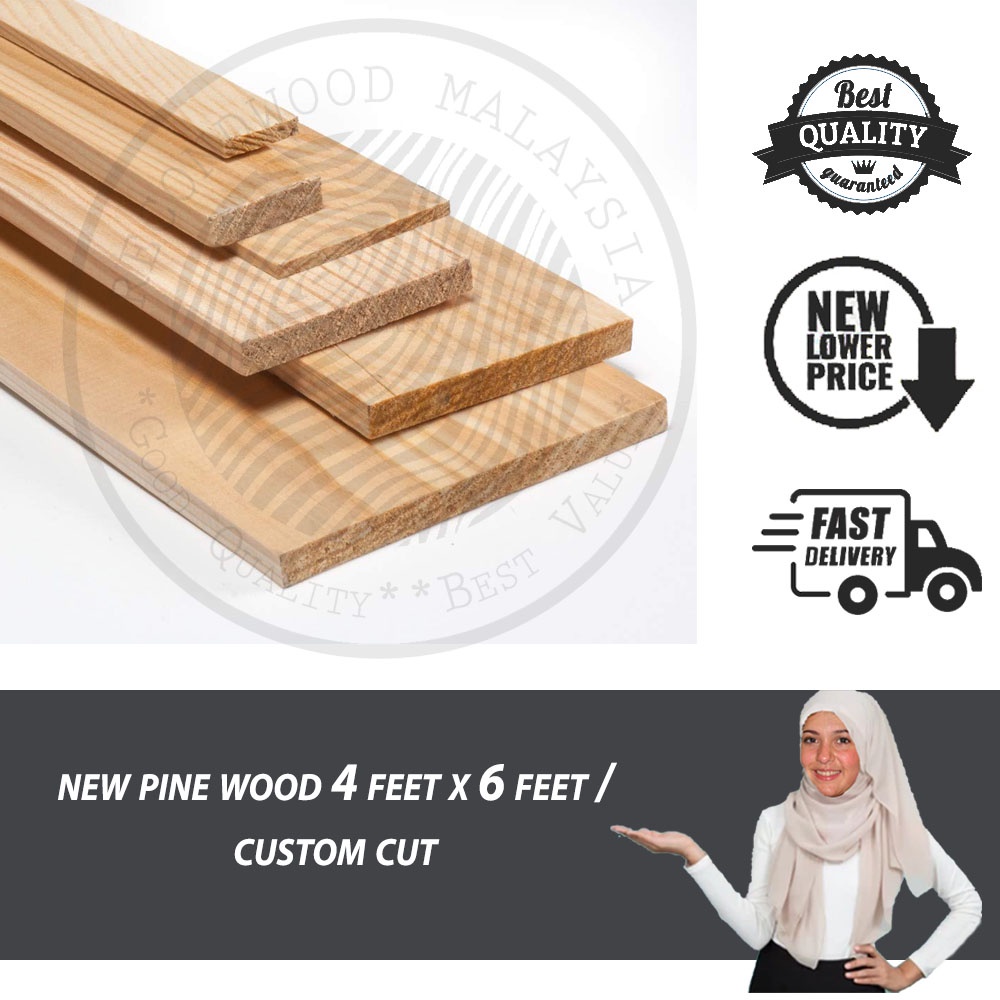NEW TNG PINE WOOD 2x2 NEW PINE WOOD FOR HOME DECO WALL DIY FURNITURE