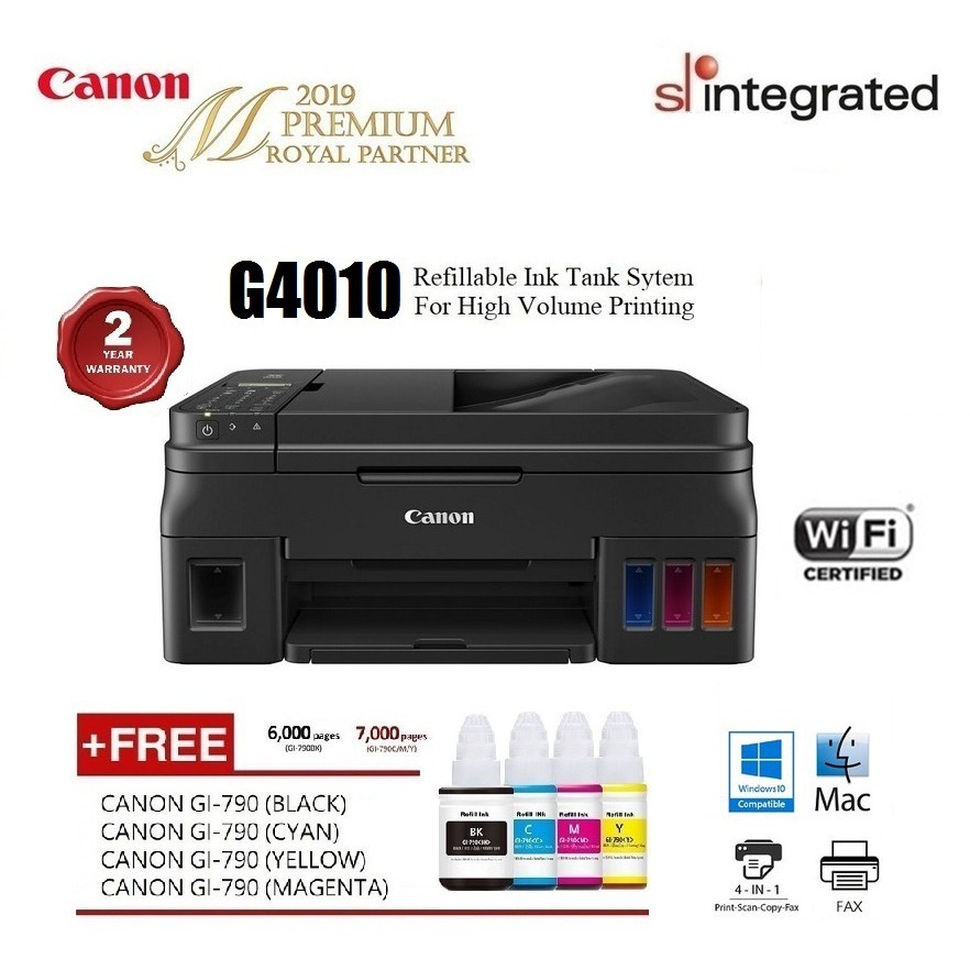 CANON PIXMA G4010 GSERIES REFILL INK SYSTEM AIO PRINTER (PRINT,SCAN