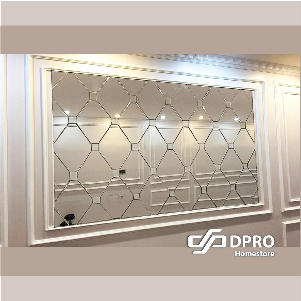 Hexagon Mirror Deco Wall Mirror Cermin Dinding Wall Mirror Hexagon Wall