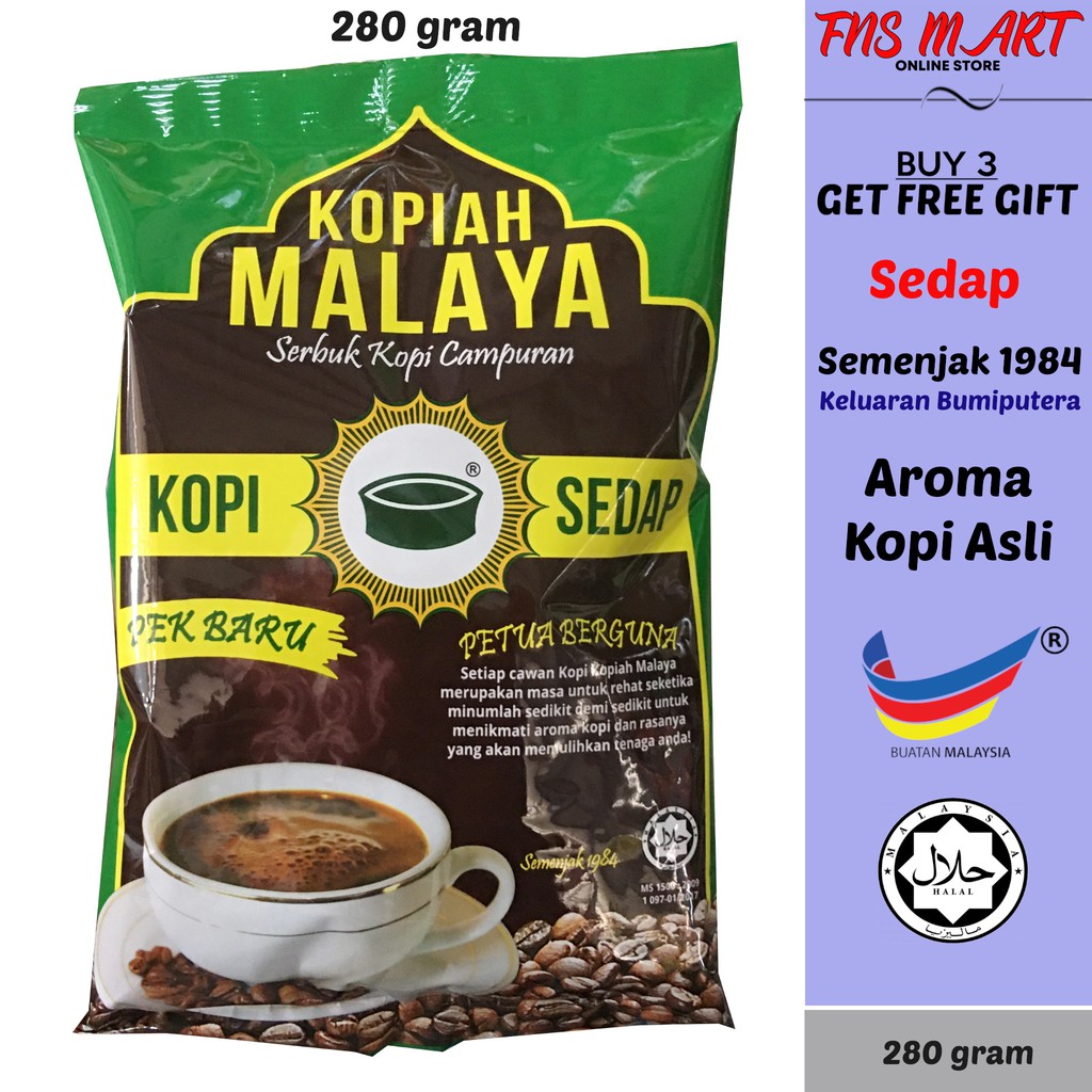 280g Halus Kopi Kopiah Malaya Bumiputera Muslim Kedah