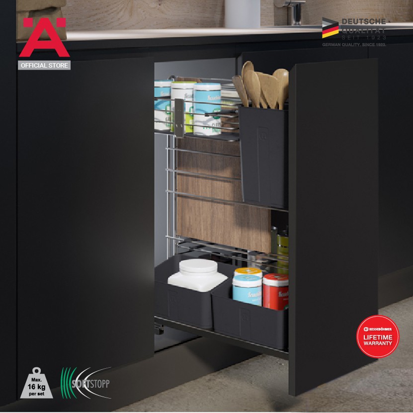 Hafele [Build In] COOKING AGENT Pull Out Storage System For Cooking