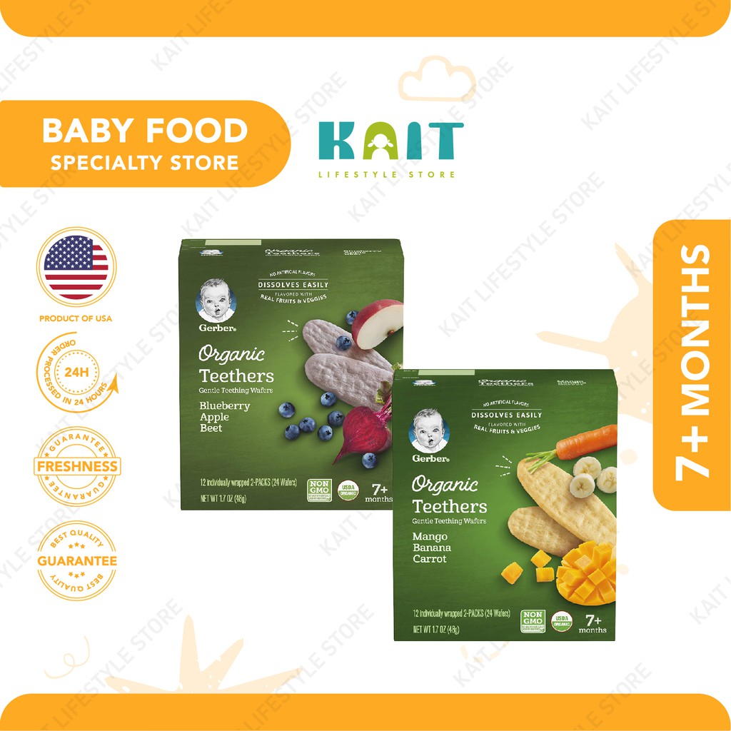 GERBER Organic Teethers 48g (7m+) Shopee Malaysia