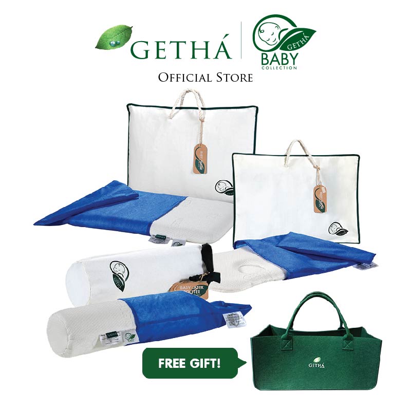 Getha Baby Shower Combo A (Getha Baby Dimple Pillow + Baby Latex Pillow