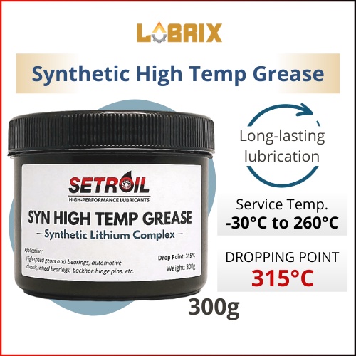 LUBRIX Setroil Synthetic High Temperature Grease Synthetic Lithium