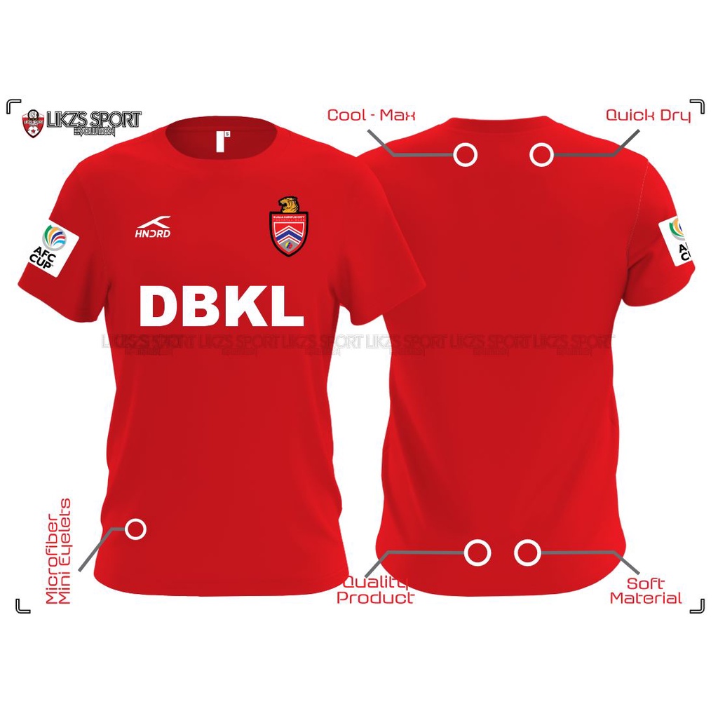 KL City FC AFC 2022 DX4 DBKL Pre Match Jersey Football Futsall