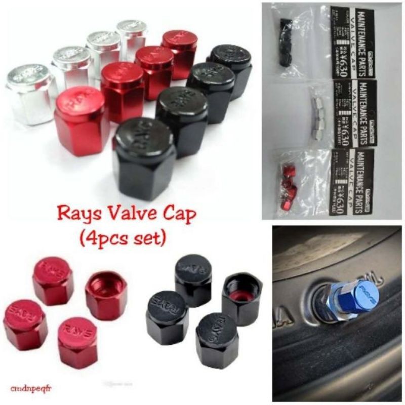 Rays Type Air Pressure Valve Cap Tire Air Valve Cover Penutup Valve