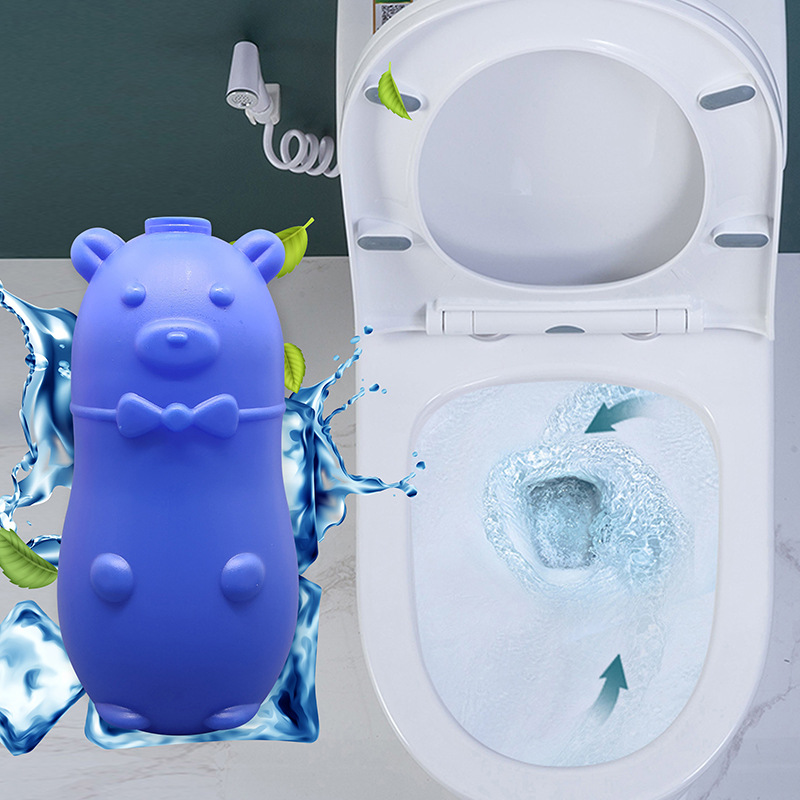 Blue Toilet Flush Cleaner Toilet Bowl Flush Aromatic Deodorant Cleaning