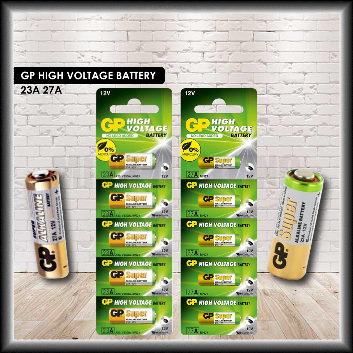 [Genuine] GP High Voltage Battery 23A 27A Super Alkaline 12V Remote