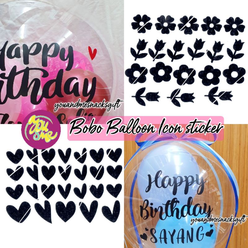 Bobo Balloon sticker S size / Love sticker icon sticker bobo butterfly