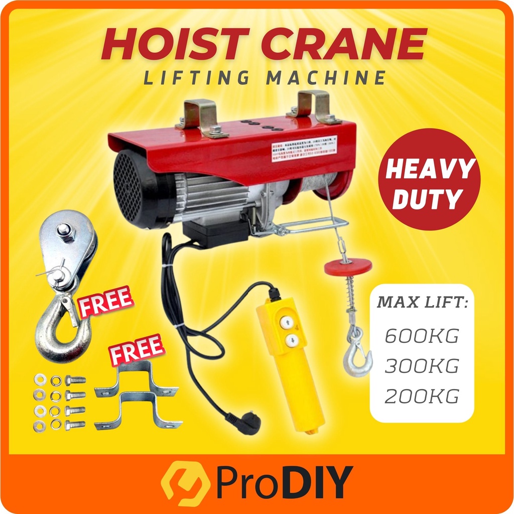HOIST CRANE / ELECTRIC LIFT / LIFTING 800kg 200kg Capacity MINI Wire