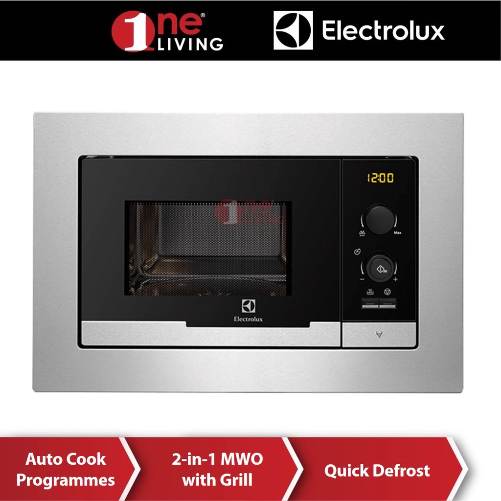 Electrolux 20L Builtin Microwave Oven with Grill EMS2085X Shopee