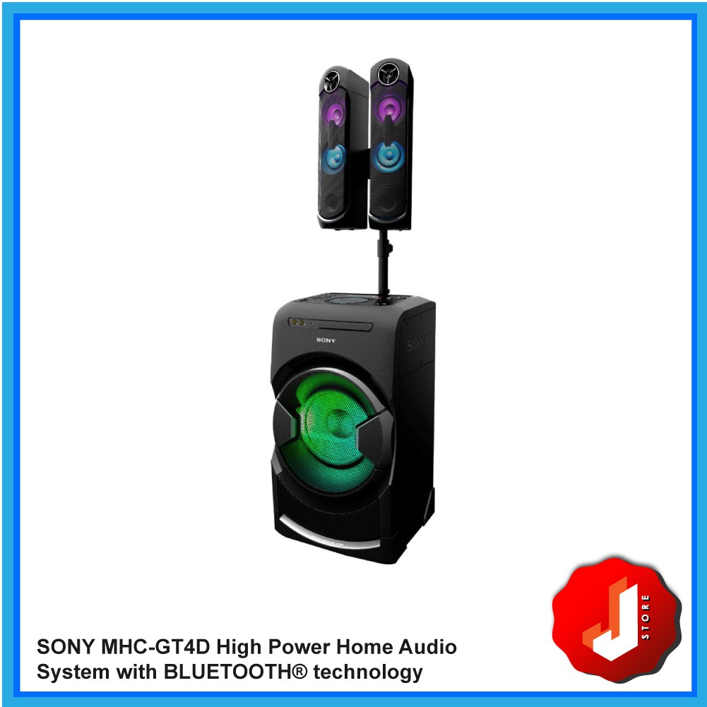 SONY MHCGT4D High Power Home Audio System with BLUETOOTH® technology