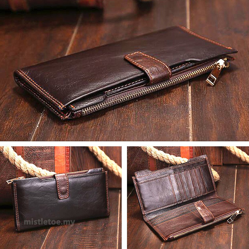 BIG SALE 100 Genuine Leather Wallet Men Card Holder Purse