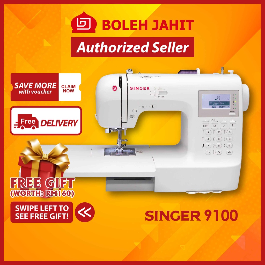 Singer 9100 Computerised Sewing Machine Shopee Malaysia