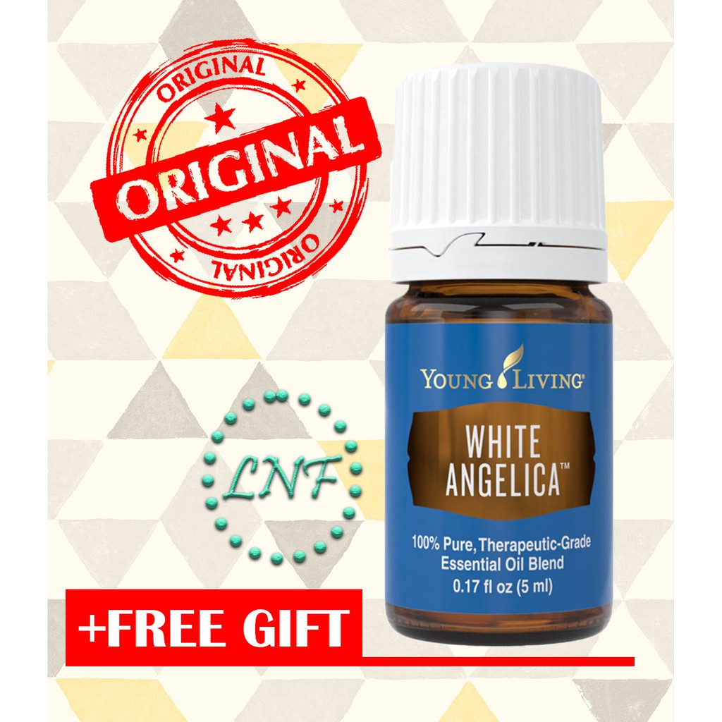 YL Young Livings White Angelica (5ml) + Free Glass Roller Bottle 5ml