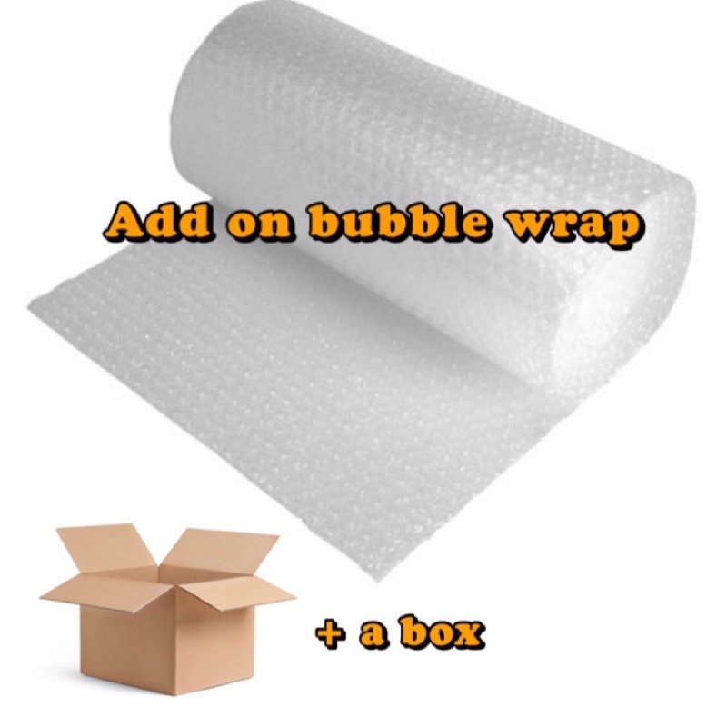Add on double layer bubble wrap + box packing ( not selling as single
