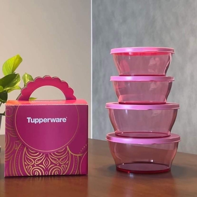 CLEAR BOWLS & FANCY CARRIER TUPPERWARE Shopee Malaysia
