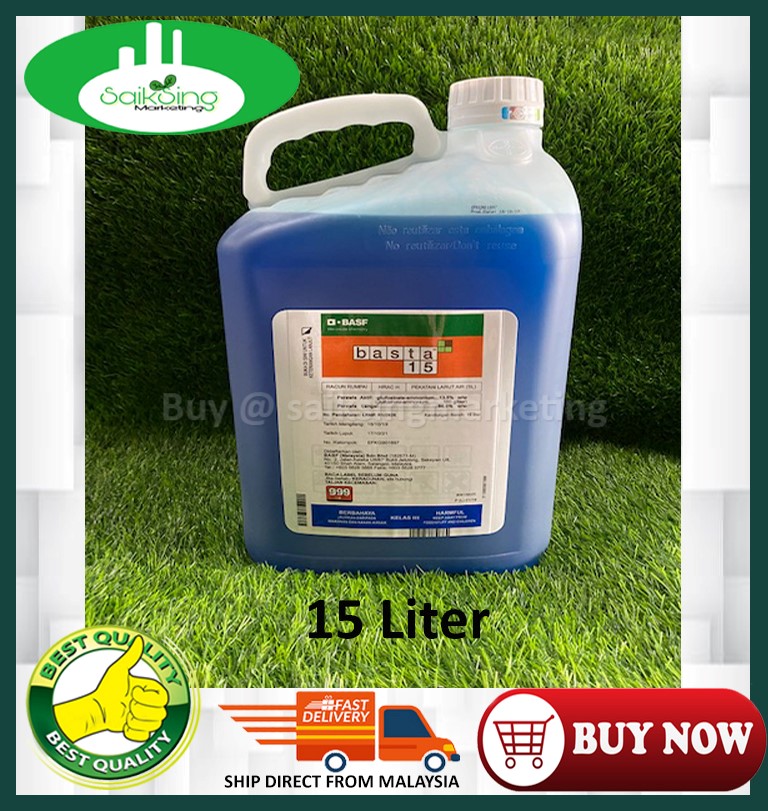 15L Bayer Basta 15 Glufosinateammonium 13.5 /Herbicide/Rumput