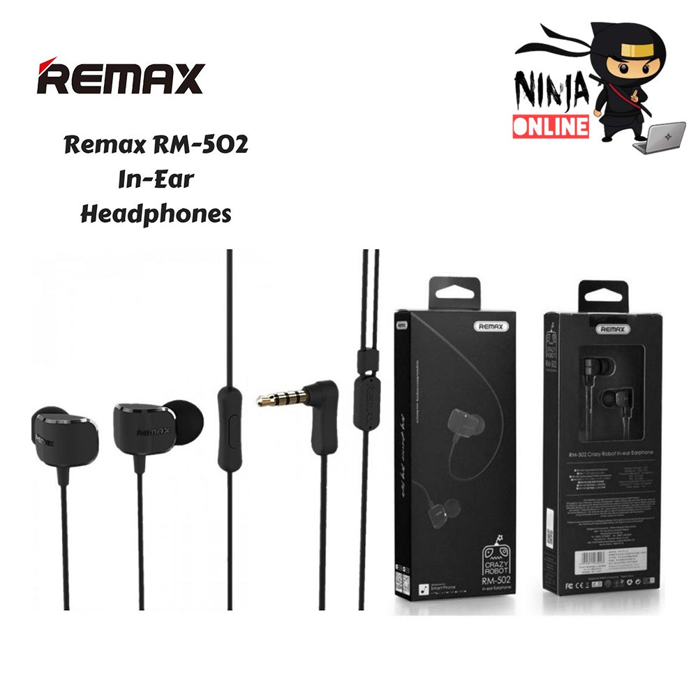 Original Remax Rm502 Super Bass High Quality Wired Stereo Earphones