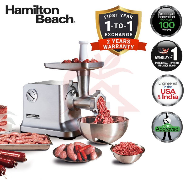 Hamilton Beach Professional Electric Meat Grinder & Sausage Stuffer