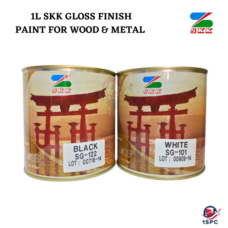 [ Ready Stock ] 1L Skk Premium Sk Gloss Finish Paint for Wood & Metal