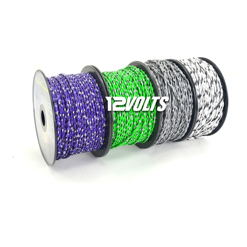 12VOLTS 16GA AWG Pure Copper Color Coded Twisted Pair PVC Insulated Car