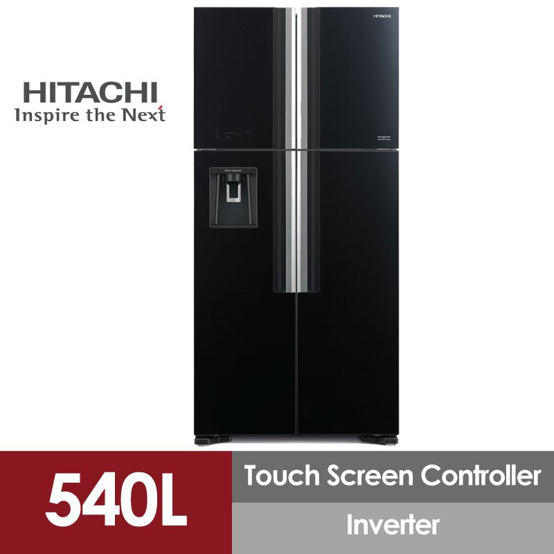 HITACHI RW720P7M(GBK) BLACK FRIDGE 4 DOOR BIG FRENCH REFRIGERATOR