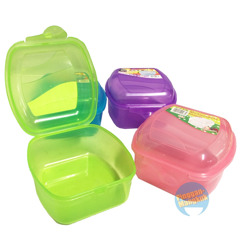 Plastic Food Keeper, Kids Lunch Box, Sandwich Box, Set of 2 Shopee
